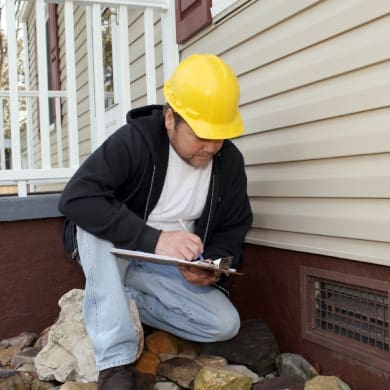 Inspector Verifying Home Safety Prior to Closing